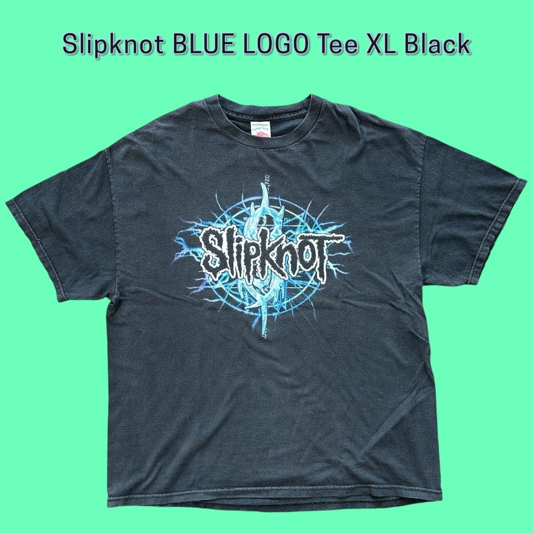 Slipknot BLUE LOGO Tee XL Black