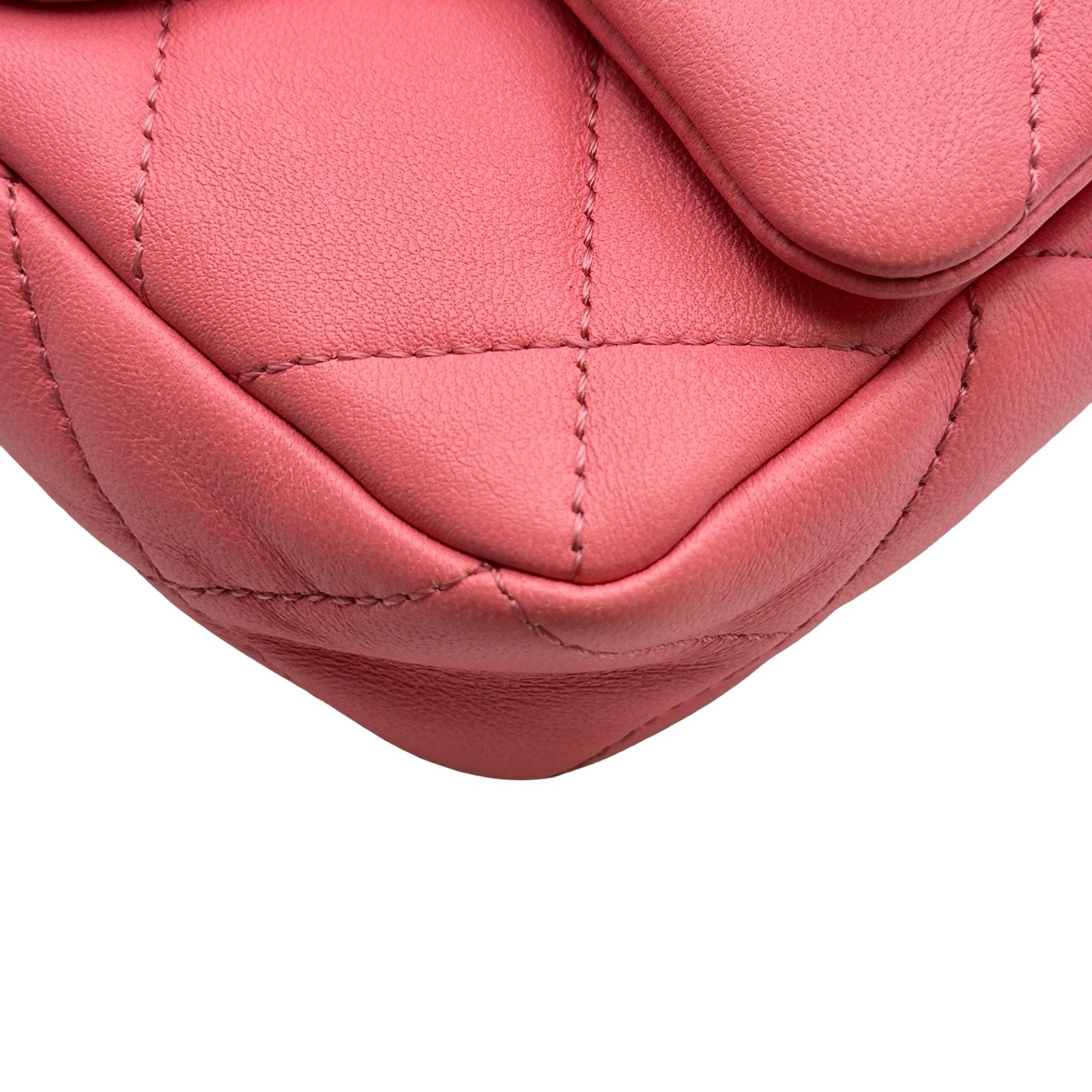 シャネル CHANEL マトラッセスモールフラップバッグ AS3213 ピンク