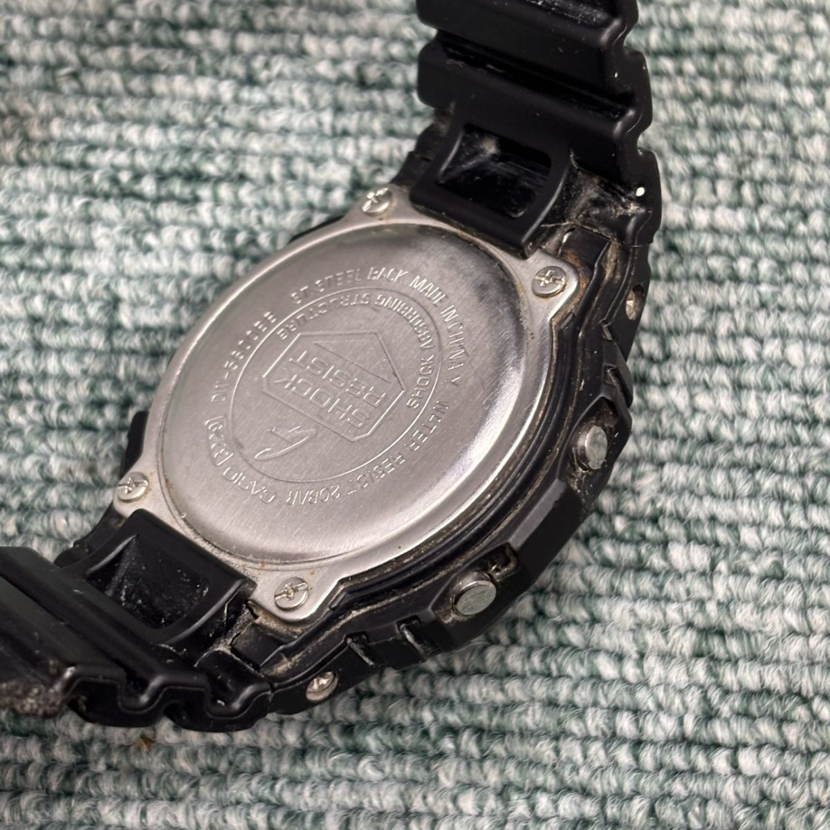 ◎【中古】 カシオ G-SHOCK DW5600BB スパッタ焼け多数有り デジタル 