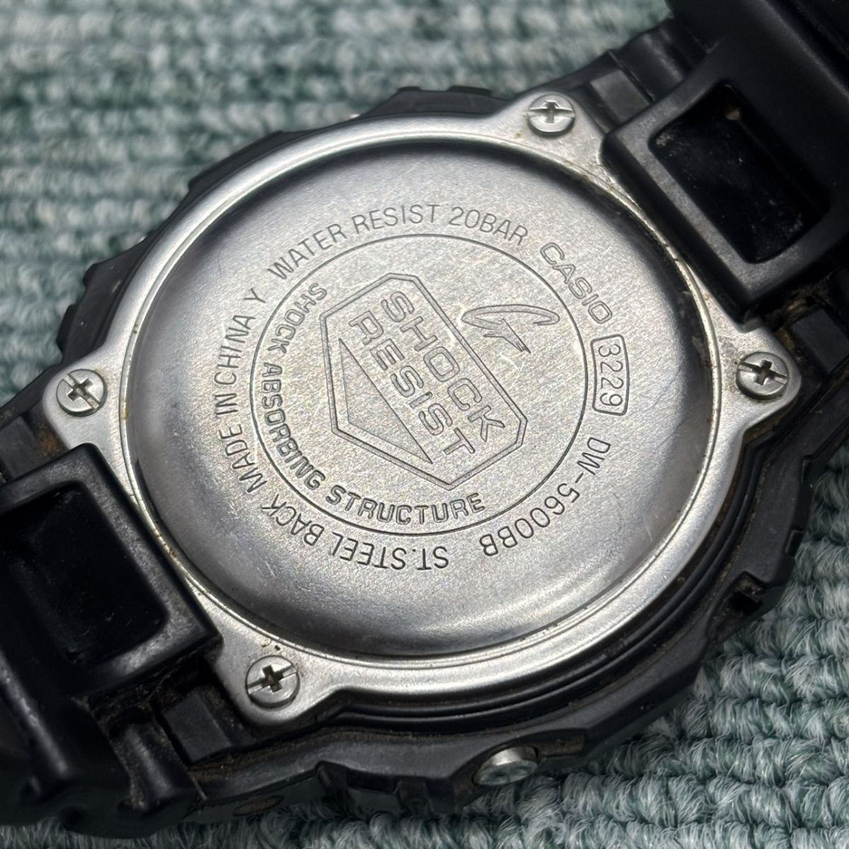 ◎【中古】 カシオ G-SHOCK DW5600BB スパッタ焼け多数有り デジタル 