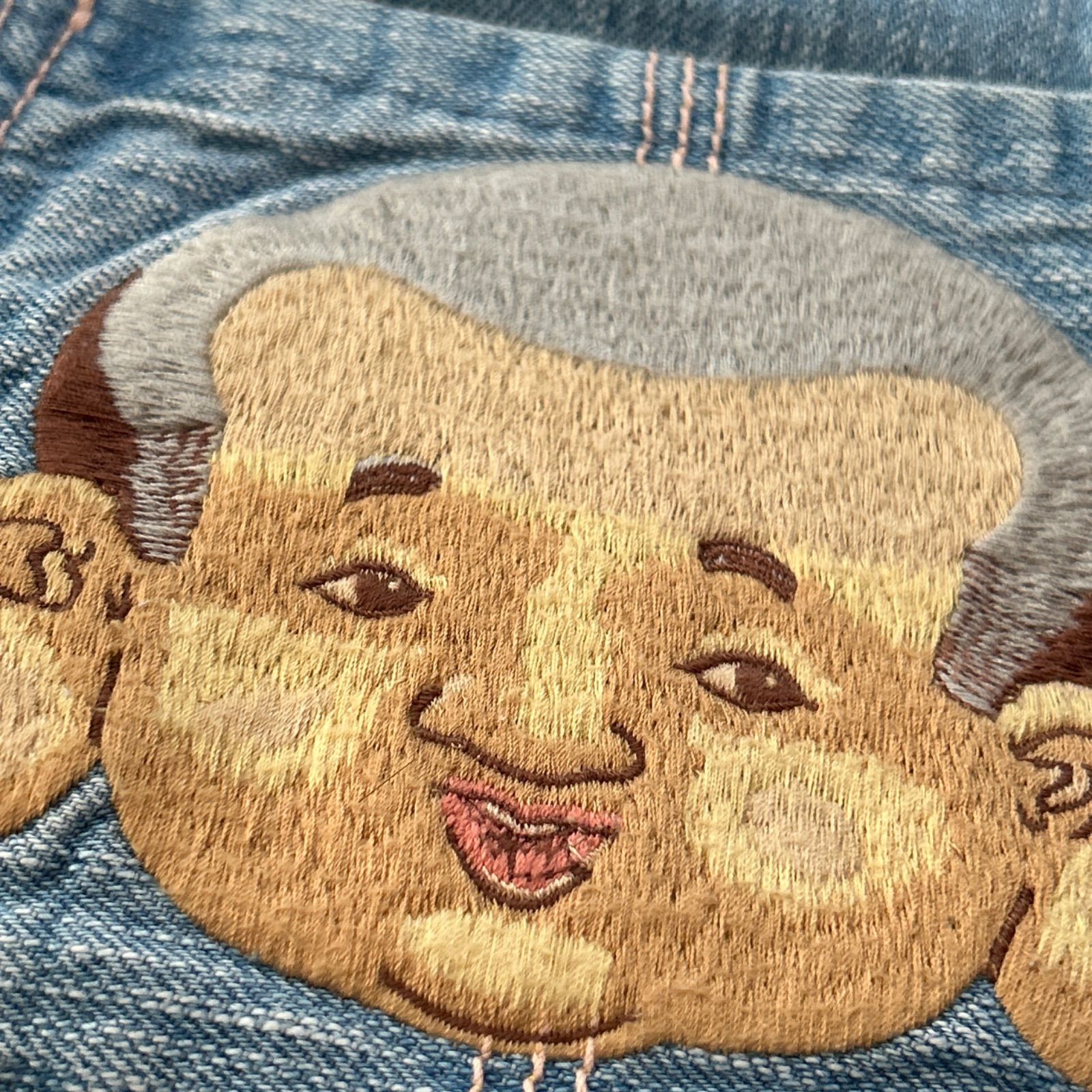デニム・ジーンズ レア EVISU Yamane エビス ヤマネ 刺繍 デニム 
