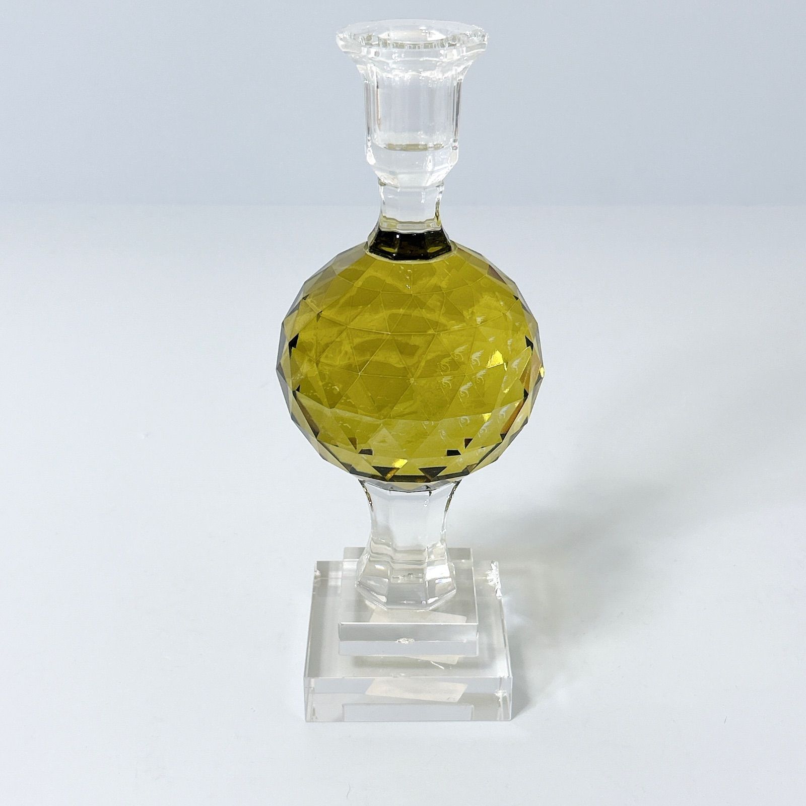 「未使用」ボーコンセプトBoconcept/ガラスキャンドルスタンド BoConcept ボーコンセプト クリスタルキャンドルスタンド グレー