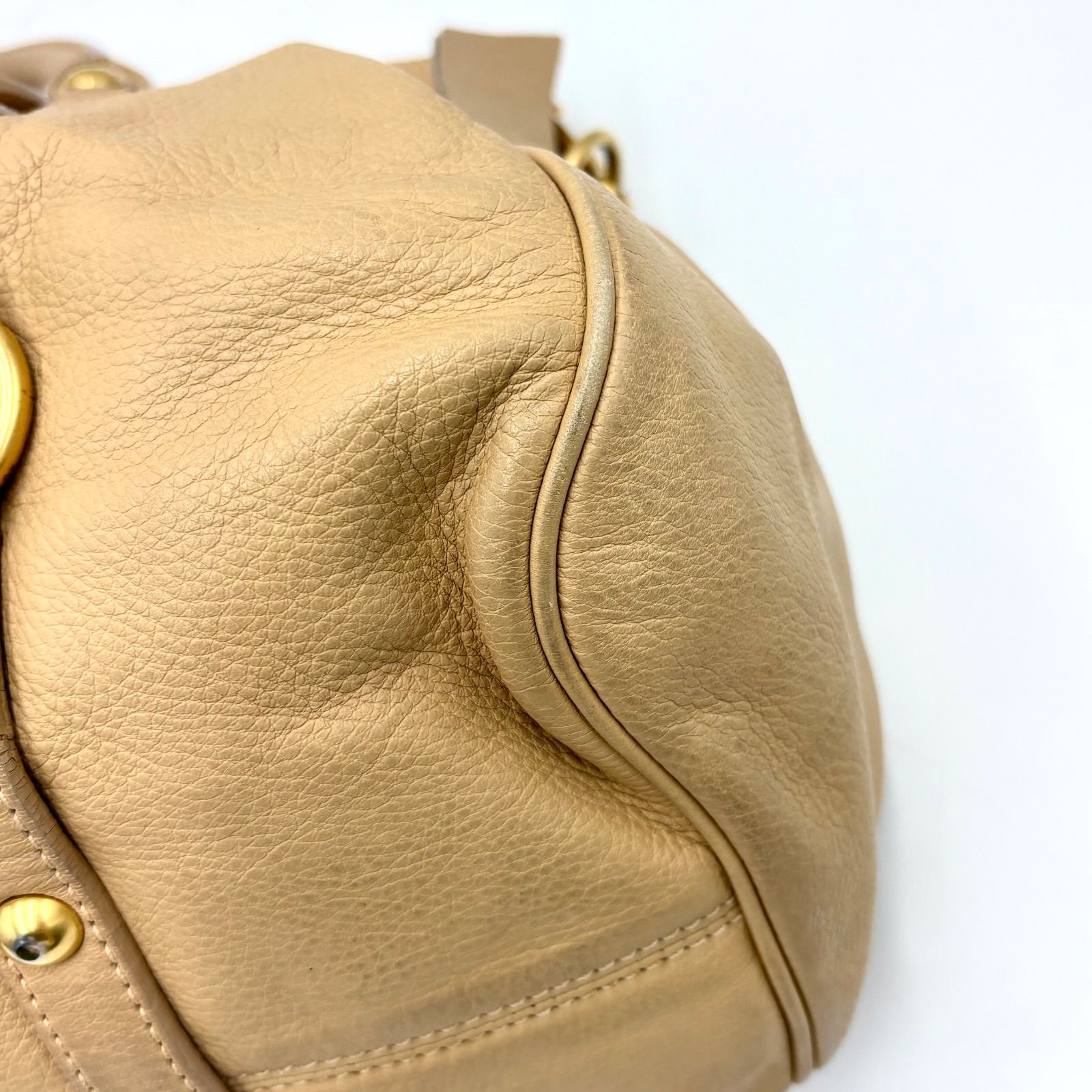 MIUMIU ミュウミュウ ハンドバッグ 2WAY ショルダー リボン オレンジ 
