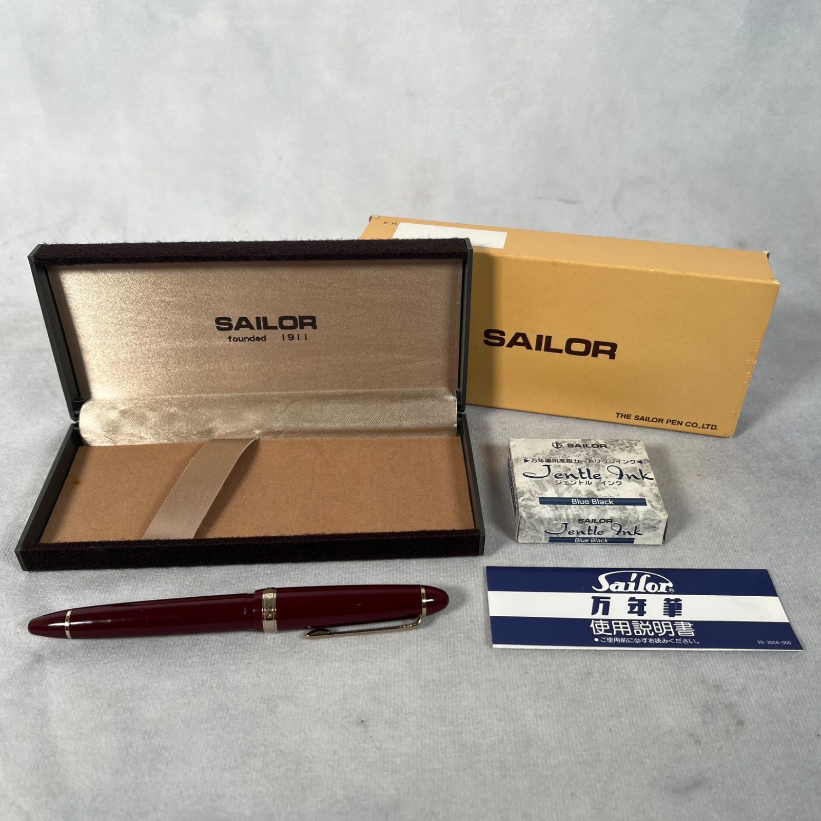 管2603-444】SAILOR セーラー 万年筆 FOUNDED 1911 万年筆 ボルド