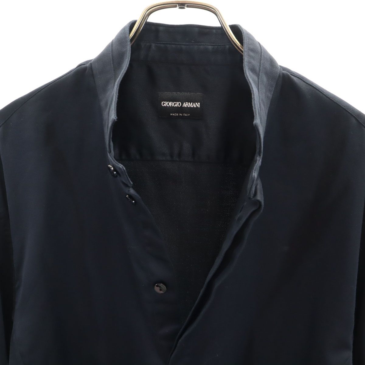 GIORGIO ARMANI ジョルジオアルマーニ イタリア製 長袖 スタンドカラー 