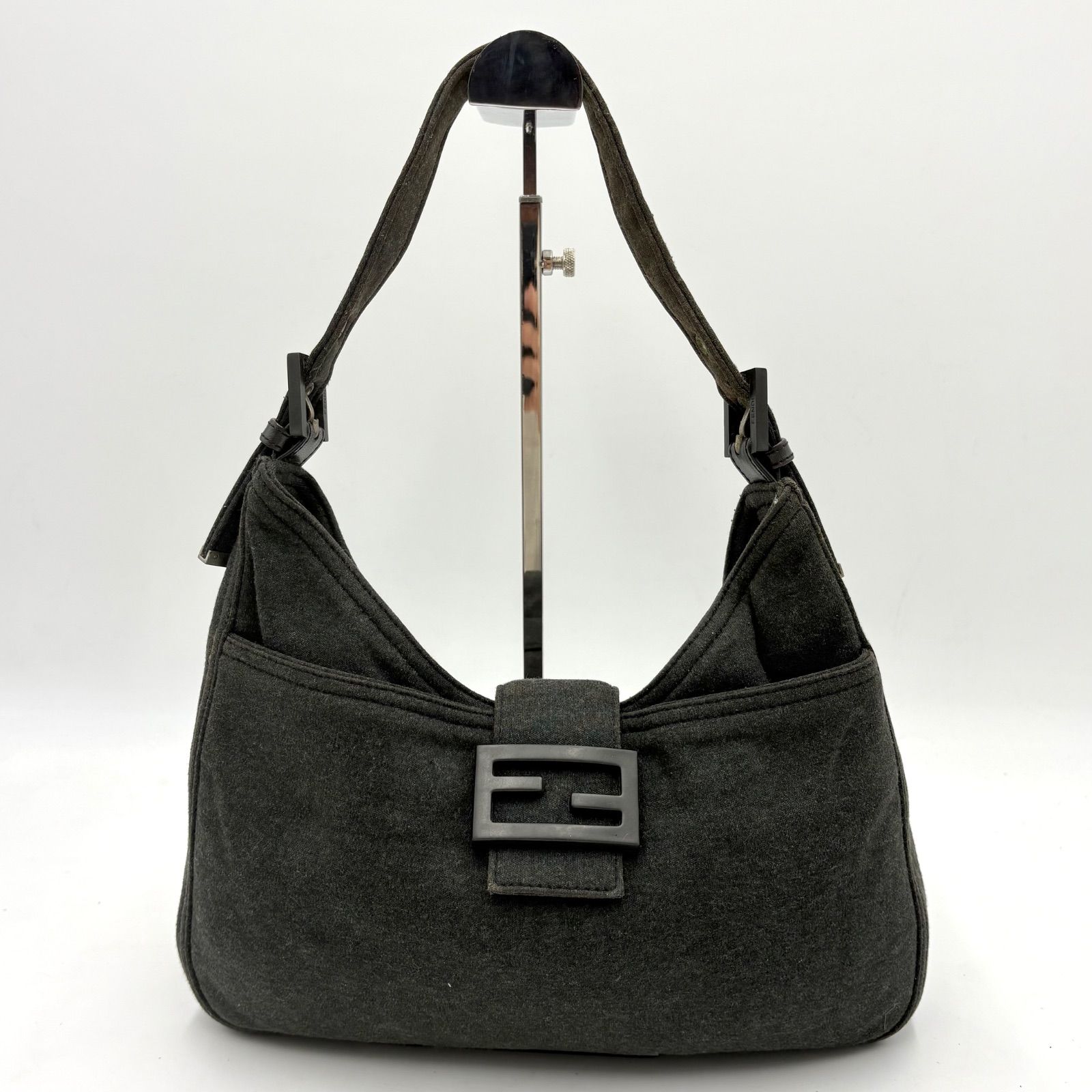 FENDI フェンディ コットンジャージー マンマバケット FF金具 ワン 