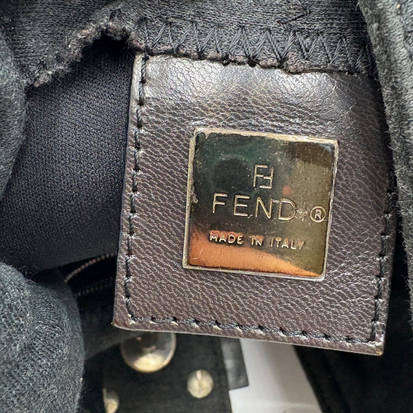 FENDI フェンディ コットンジャージー マンマバケット FF金具 ワン 