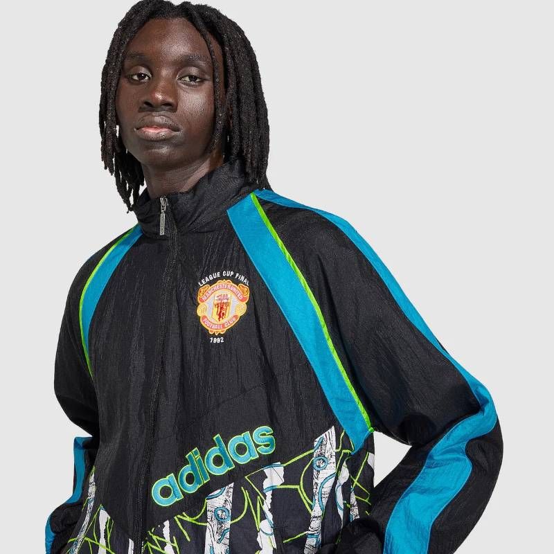 【送料無料・匿名配送】adidas Originals アディダス オリジナルス マンチェスターユナイテッド 1990 公式 復刻 トラックジャケット 黒 新品 正規品