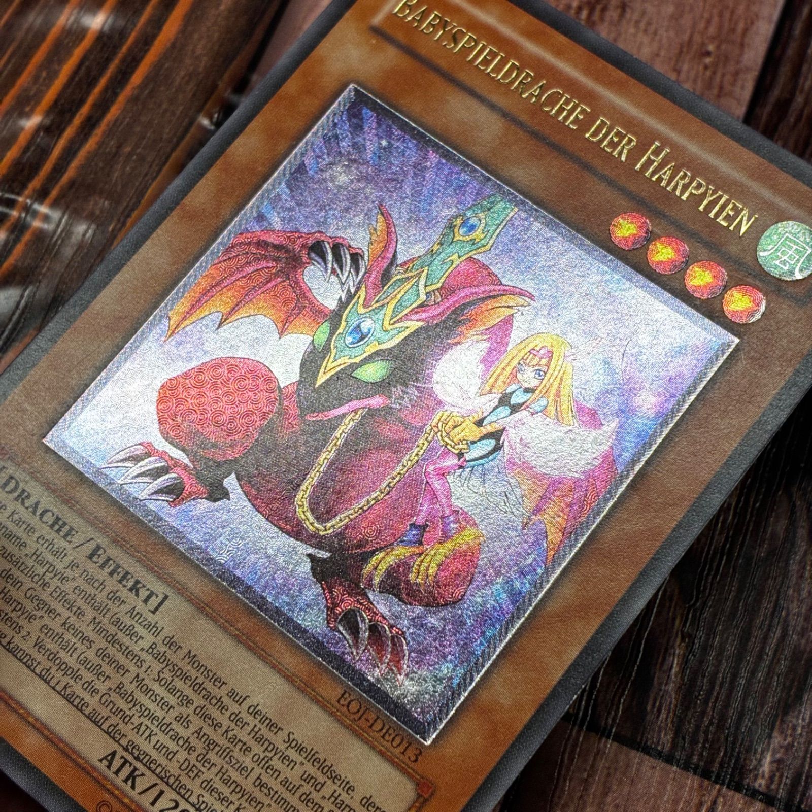 遊戯王 ドイツ版 EU版 ハーピィズペット仔竜 レリーフ - メルカリ