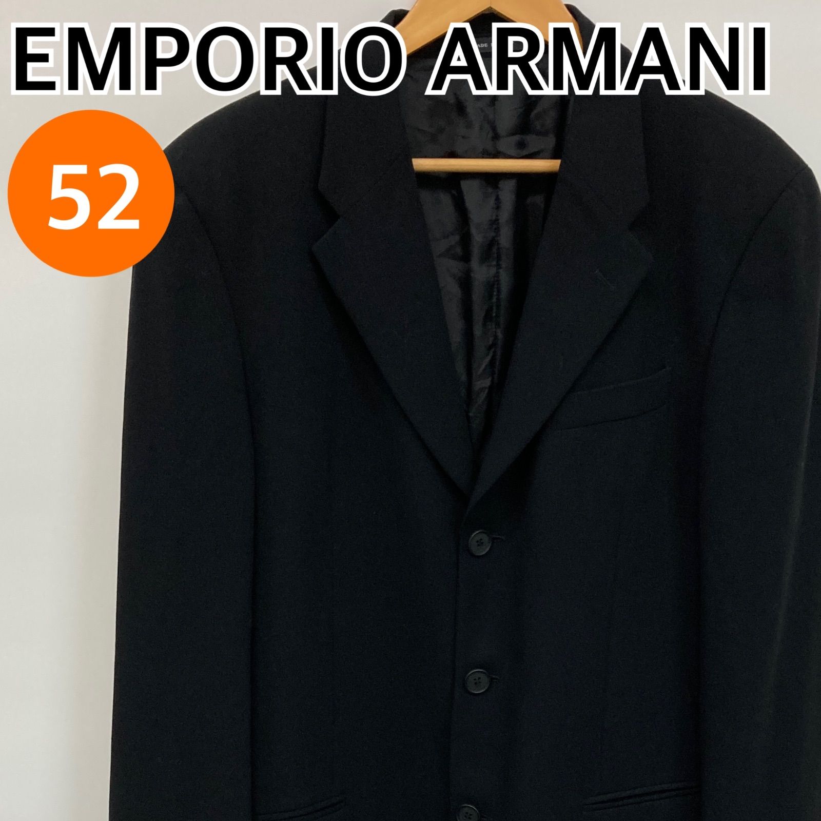 EMPORIO ARMANI エンポリオアルマーニ アウター ジャケット フォーマル ブラック メンズ 52サイズ 【CT2751】