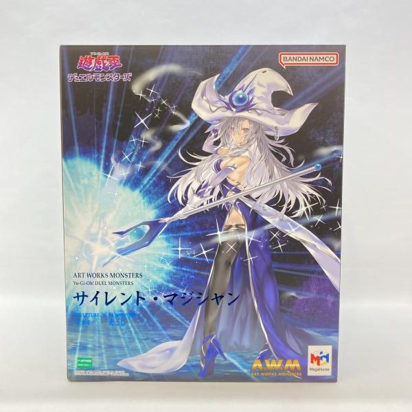 【中古】 遊戯王 サイレント・マジシャン フィギュア 中古】メガハウス ART WORKS MONSTERS サイレント・マジシャン 開封品