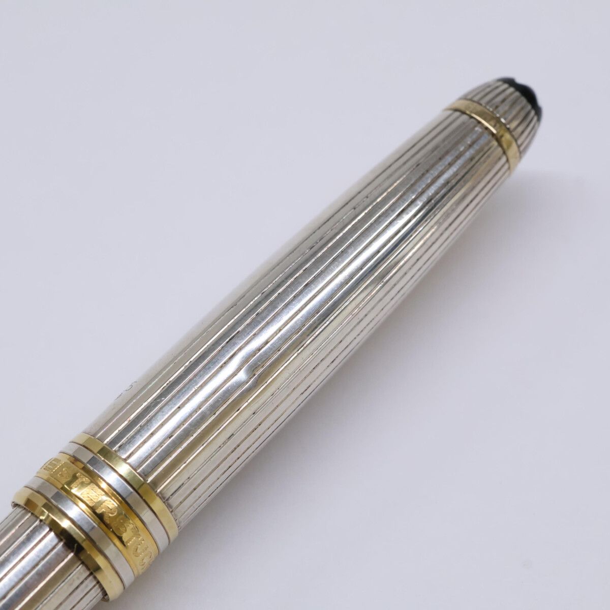 MONTBLANC モンブラン ｿﾘﾃｰﾙ ﾏｲｽﾀｰｼｭﾃｭｯｸ 万年筆 ｼﾙﾊﾞｰ925 ﾍﾟﾝ先18K