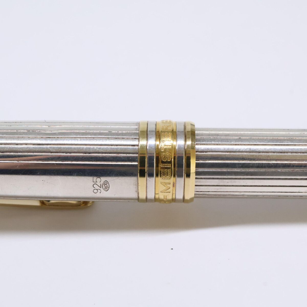 MONTBLANC モンブラン ｿﾘﾃｰﾙ ﾏｲｽﾀｰｼｭﾃｭｯｸ 万年筆 ｼﾙﾊﾞｰ925 ﾍﾟﾝ先18K