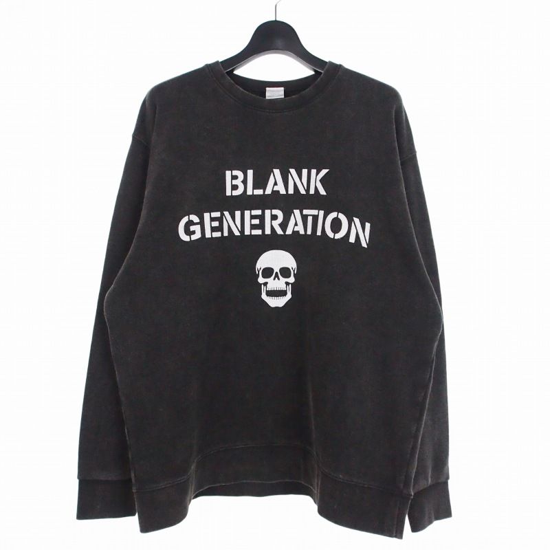 ナンバーナイン パウダーブリーチ クラシックロゴ スウェット　SIZE２ ナンバーナイン NUMBER (N)INE POWDER BREACH CLASSIC LOGO SWEATSHIRT