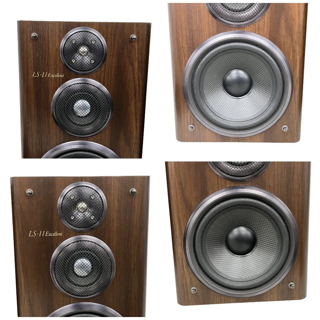 KENWOOD/ケンウッド 3ウェイスピーカー LS-11EX Excellent ペアセット SG-11 スタンド付き 音出し確認済み エクセレント  ☆ PayPay(ペイペイ)決済可能 ☆ 札幌市 清田区 平岡 KENWOOD ケンウッド LS-11EX 3ウェイ ブックシェルフ型 スピーカー