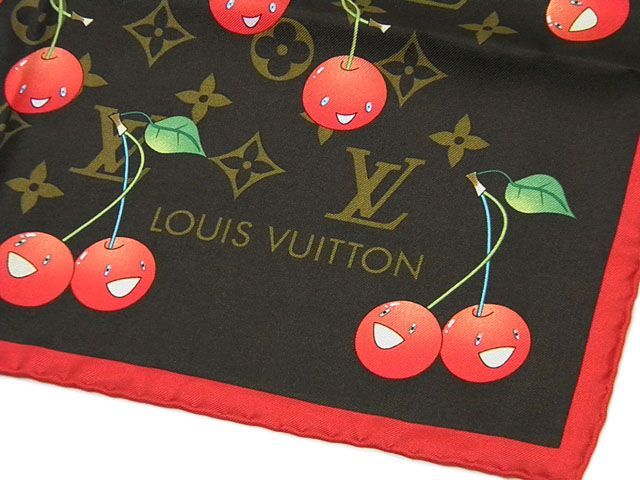 中古A】ルイ・ヴィトン LOUIS VUITTON カレ・モノグラム チェリー