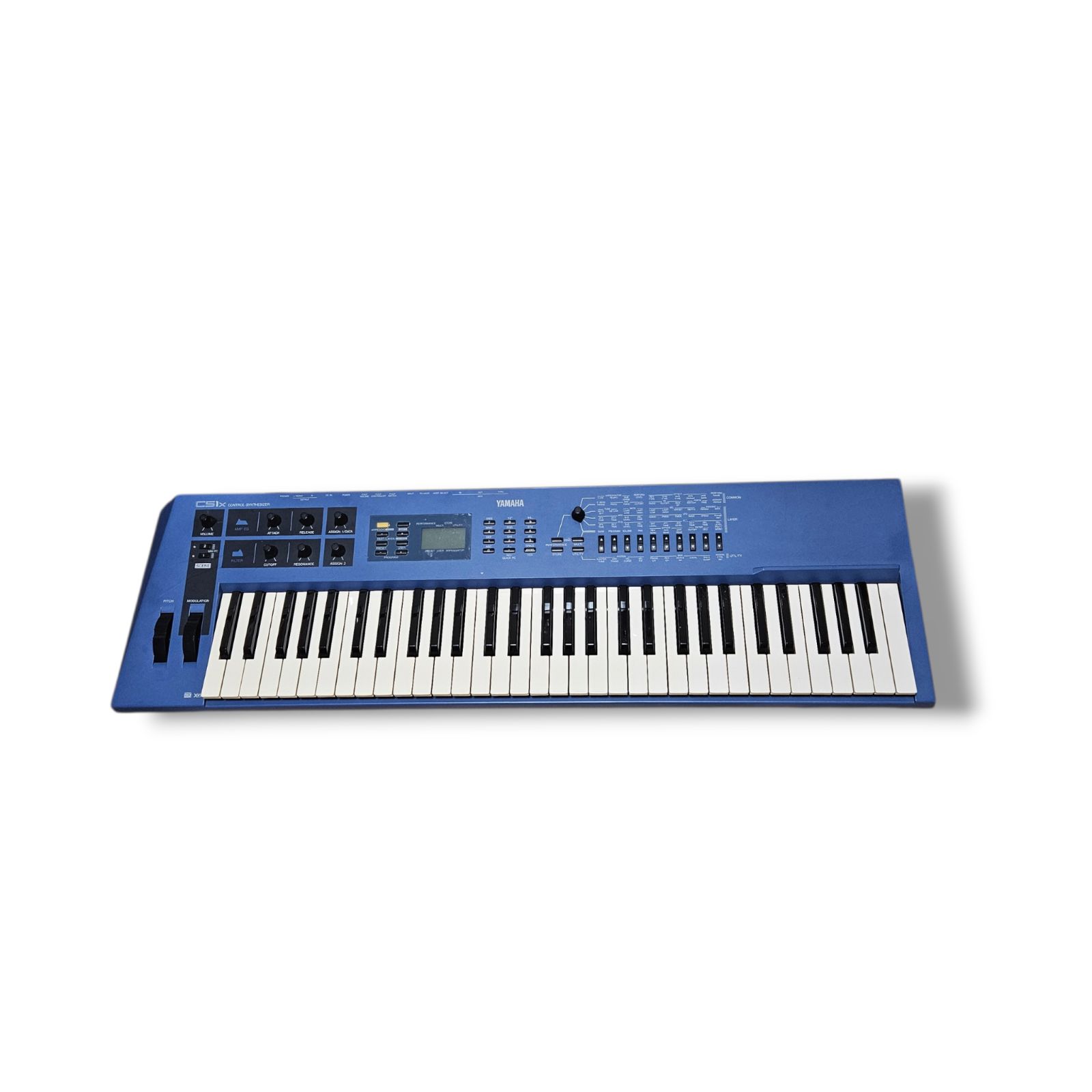YAMAHA ヤマハ シンセサイザー CS1x ブルー キーボード なつかし楽器道場'96年 シンセサイザー「YAMAHA CS1x」- e楽器屋.com