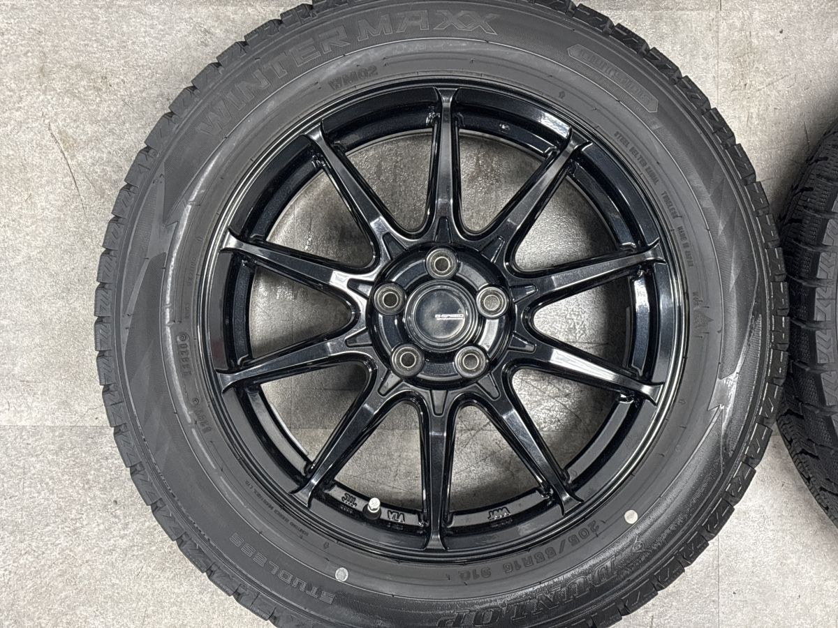 交換用に】G.SPEED G05 16in 6.5J +48 PCD100 ダンロップ ウインター