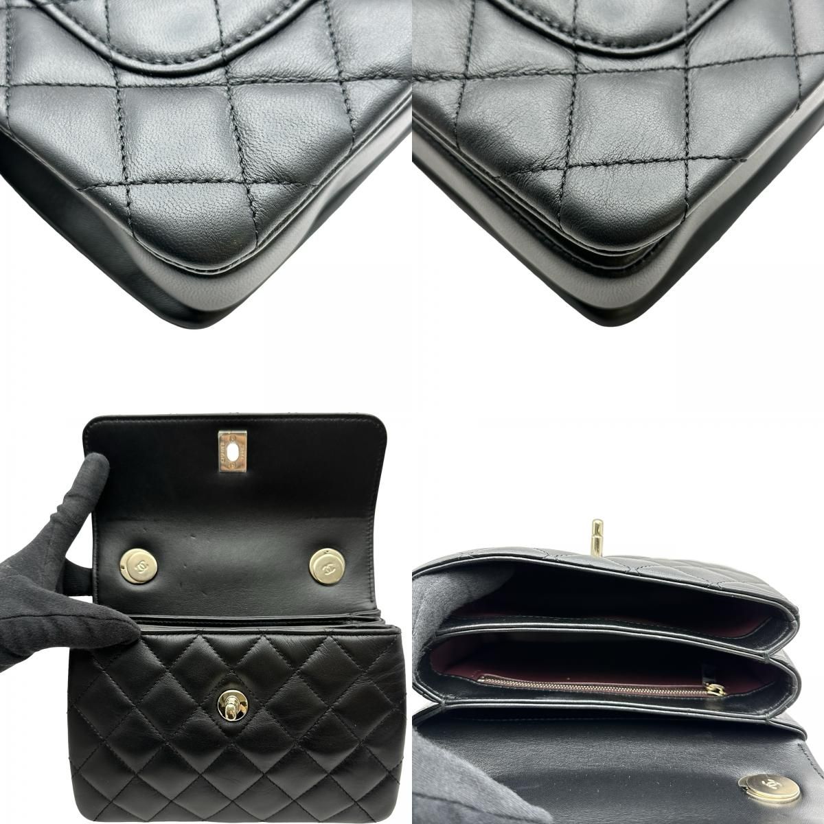 シャネル CHANEL トレンディCCマトラッセトップバンドル AS4654 ブラック/ゴールド金具 ラムスキン レディース ショルダーバッグ シャネル CHANEL トレンディCCマトラッセトップバンドル AS4654