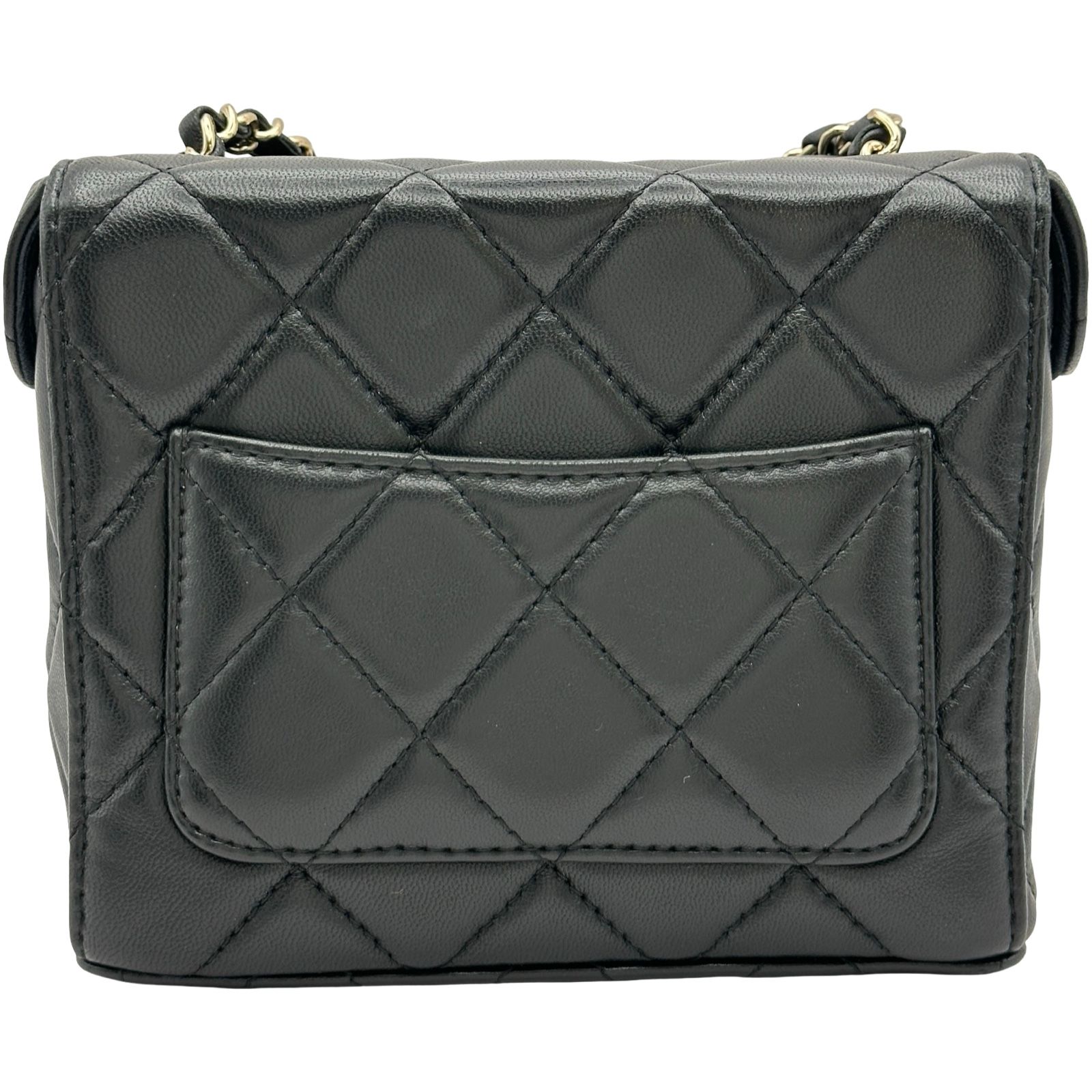 シャネル CHANEL スモールボックスバッグ AS2877 ブラック/ゴールド