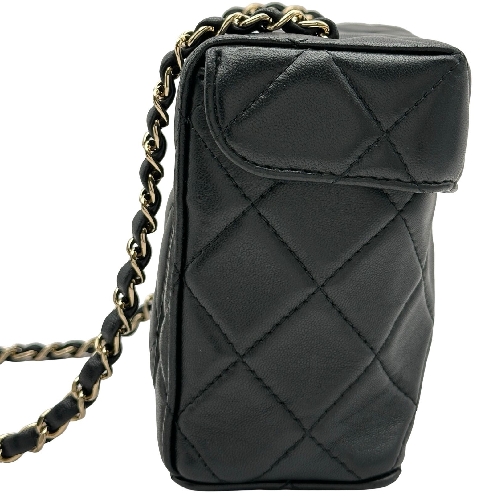 シャネル AS2877 ショルダーバッグ シャネル CHANEL スモールボックスバッグ AS2877 ブラック/ゴールド