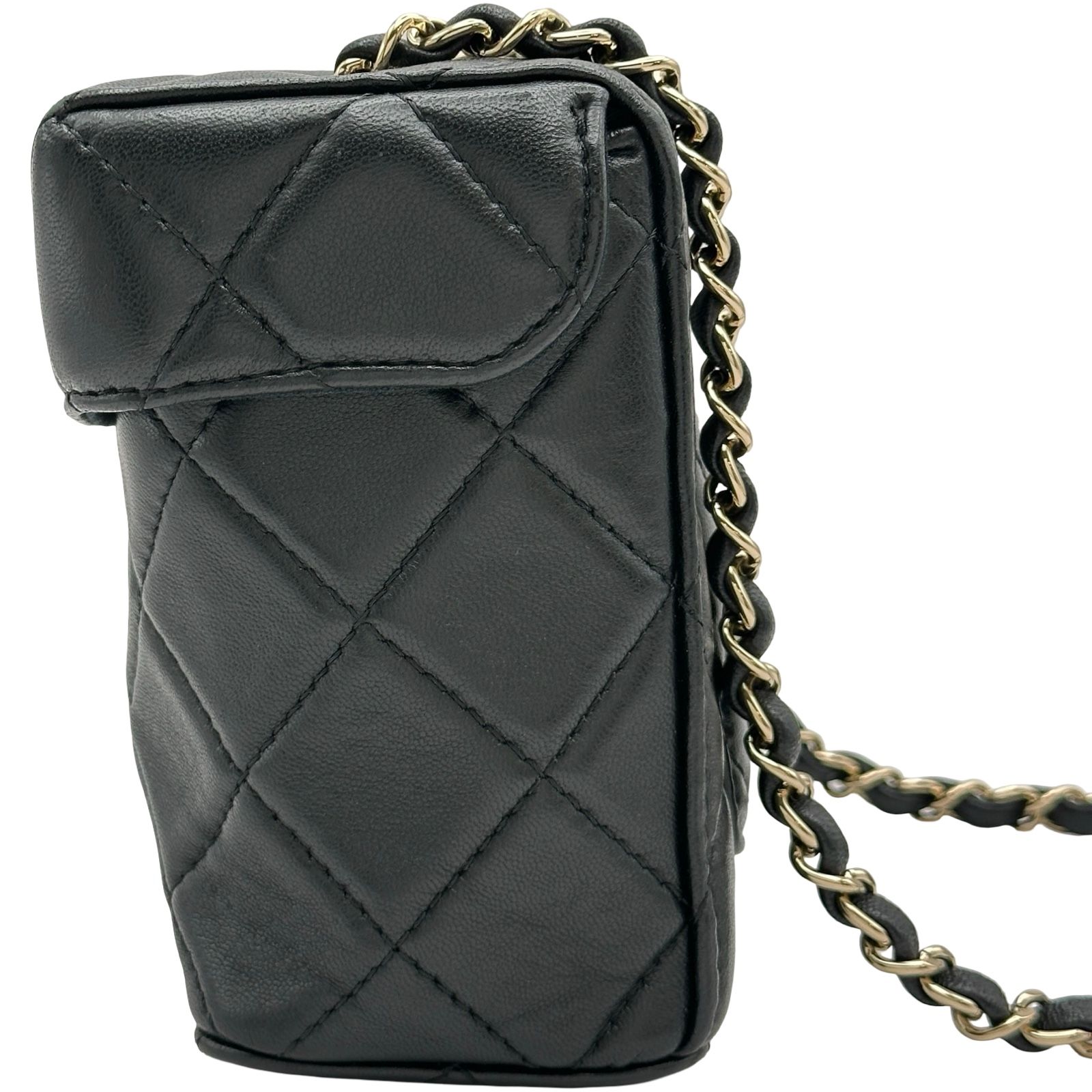 シャネル CHANEL スモールボックスバッグ AS2877 ブラック/ゴールド