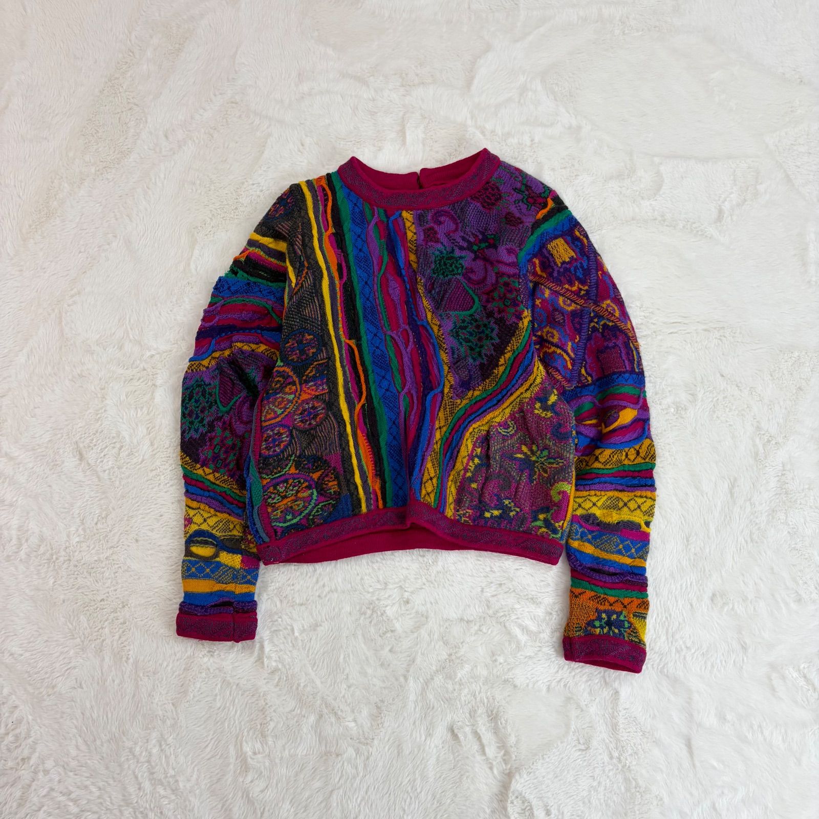 オーストラリア製 Vintage COOGI Crazy Pattern 3D Design Sweater