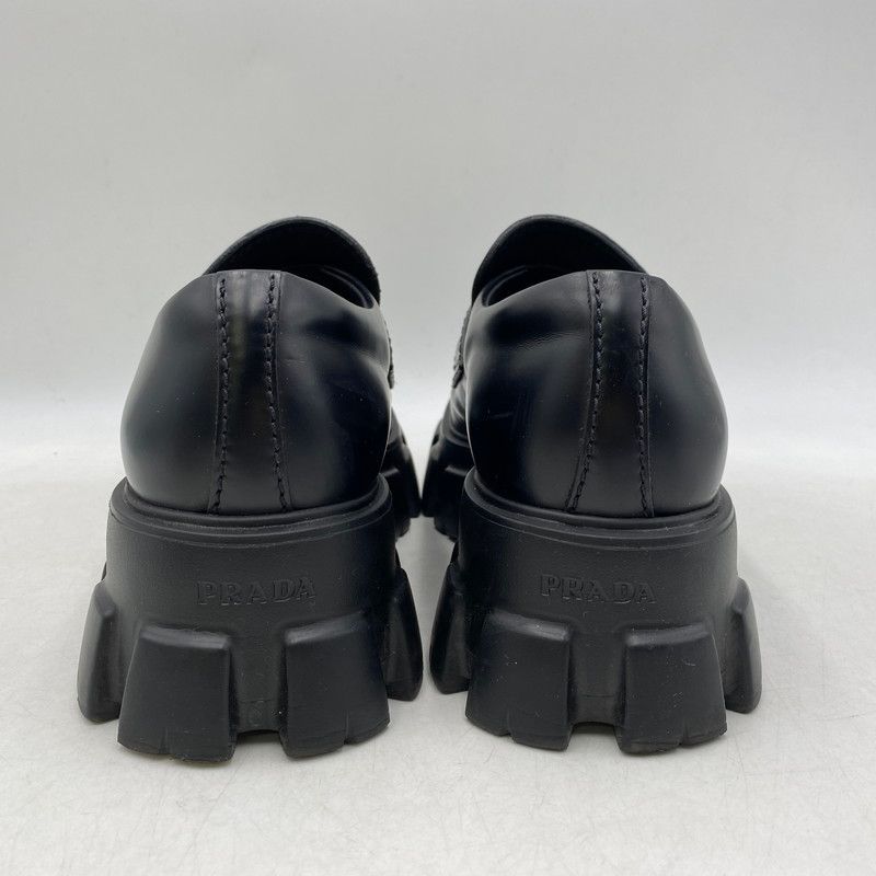 中古品】 PRADA プラダ 2DE129 モノリス ブラッシュドレザー