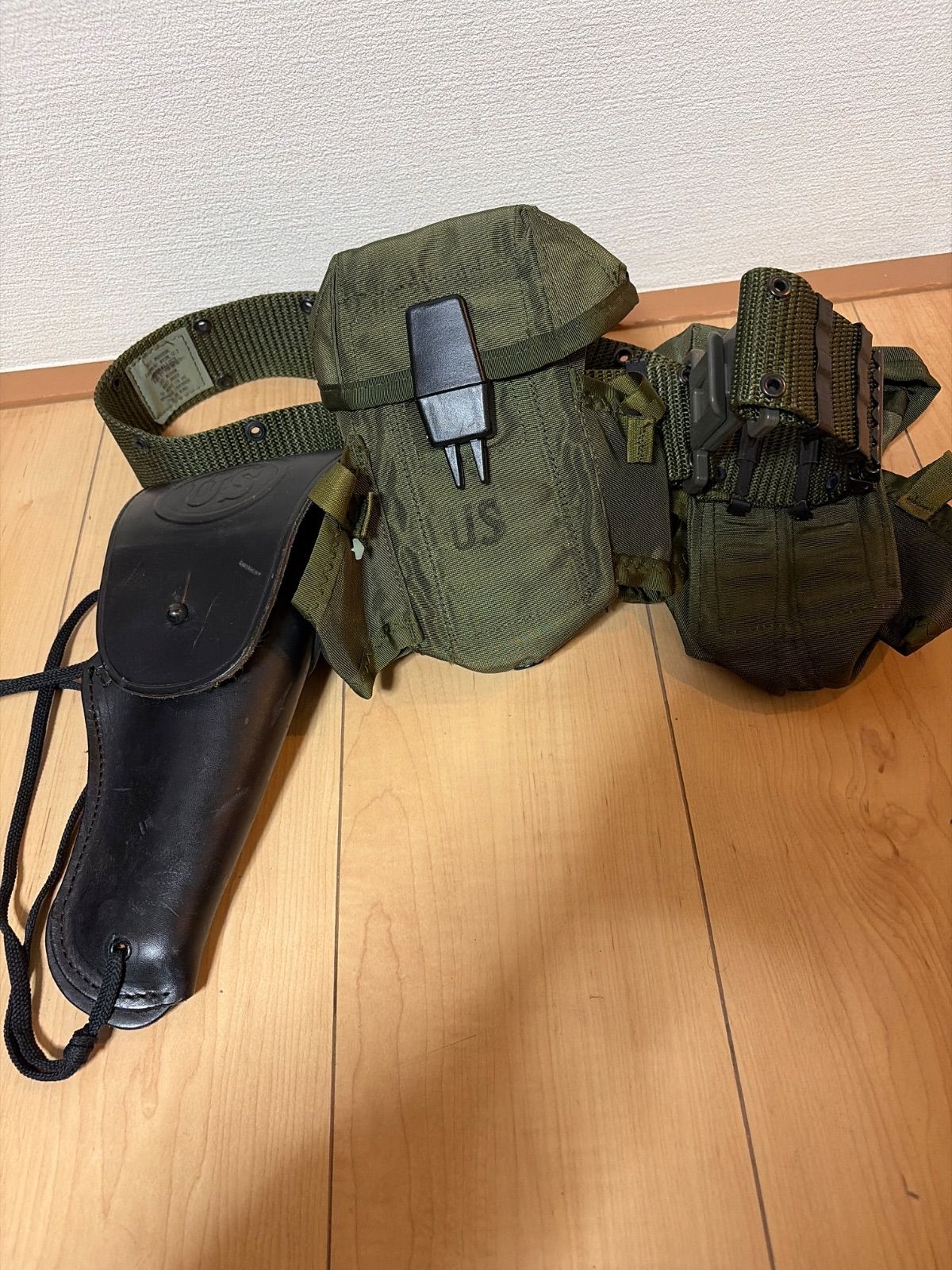 オリーブドラブ ホルスター付きベルト
