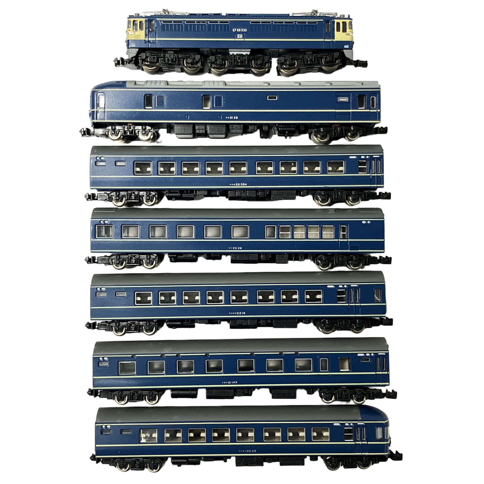 東京マルイ PROZ EF65-500 20系寝台客車 7両セット Zゲージ 鉄道模型