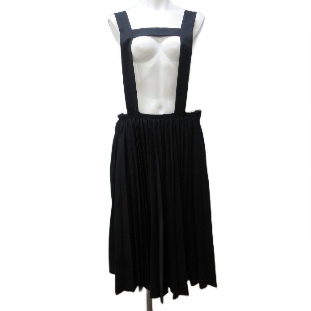 【美品】ブラックコムデギャルソン 2014 ジャンパースカート プリーツ ブラックコムデギャルソン BLACK COMME des GARCONS 美品 プリーツ