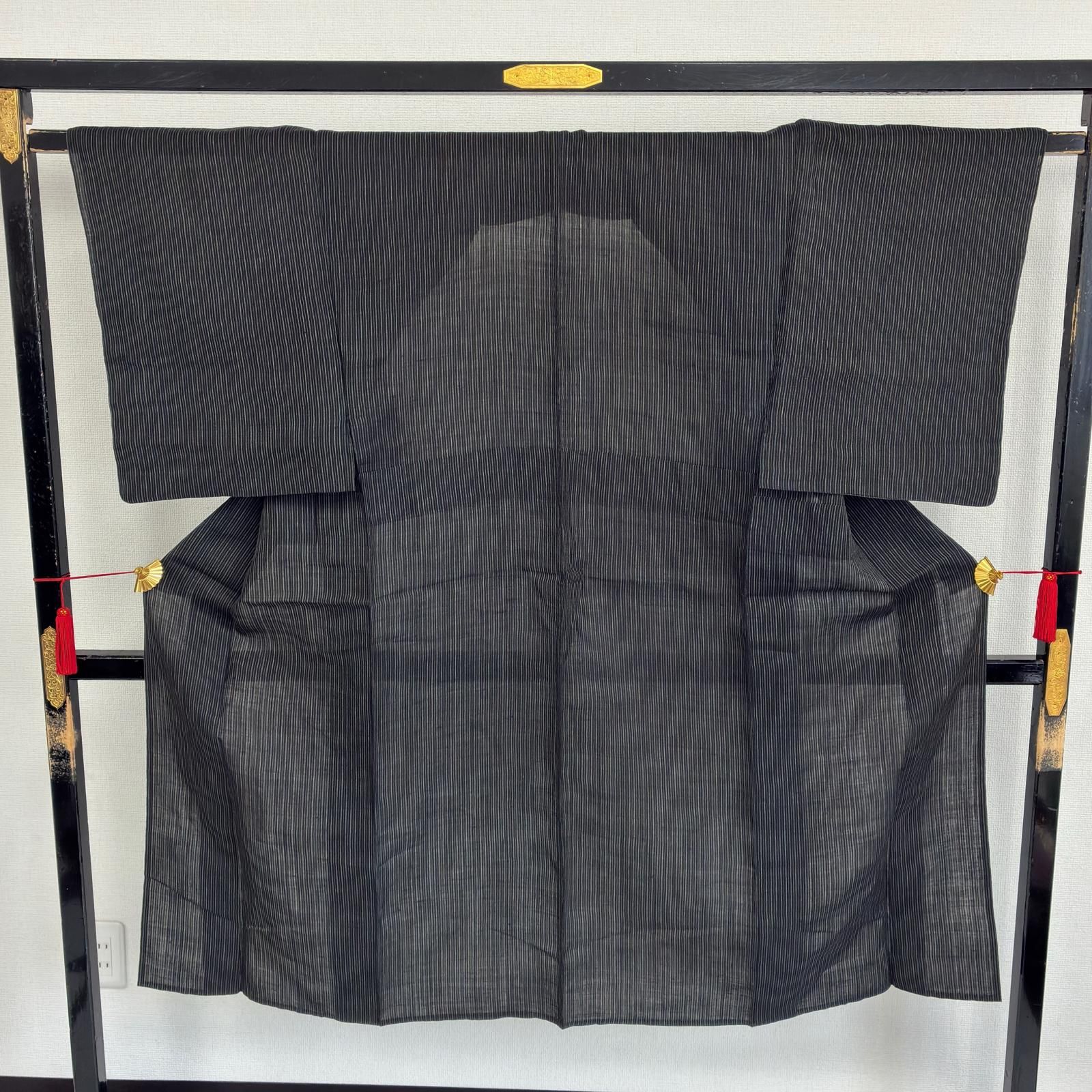 男性着物 近江上布 本麻 夏着物 縞模様 着物 MK-6990 - メルカリ