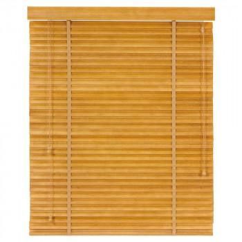 大島屋 バンブーS字ブラインド クラシカルウェーブ 室内用 002(ナチュラル) 約88×108cm