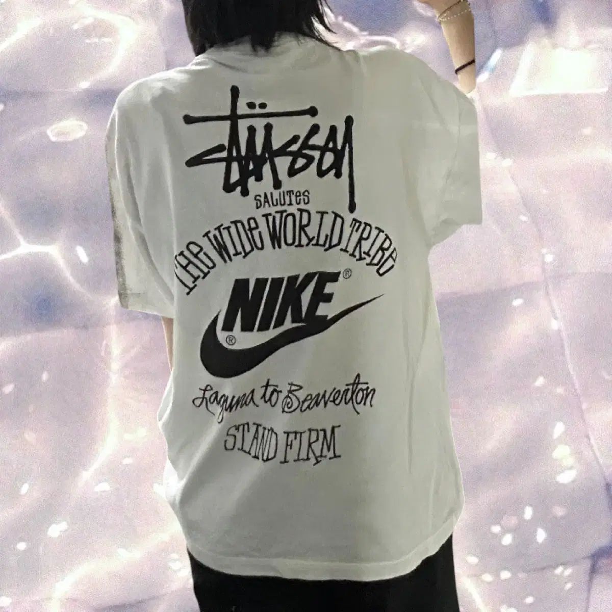 STÜSSY NIKE×ステューシー 半袖 Tシャツ 白 L - メルカリ