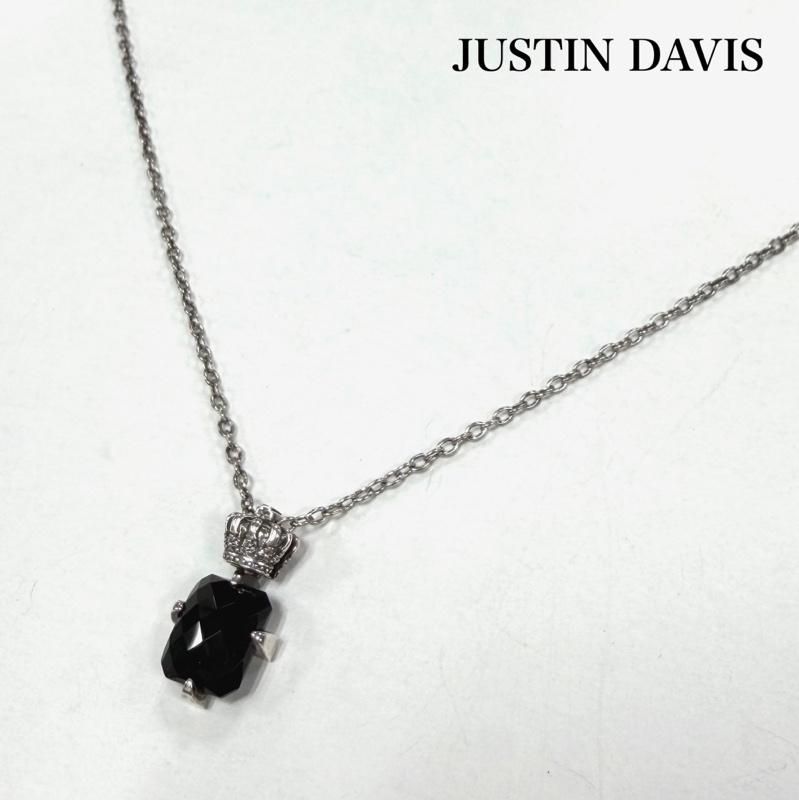 Justin Davis ブラックストーン　シルバーネックレス JUSTIN DAVIS ジャスティンディヴィス アクセサリー ネックレス