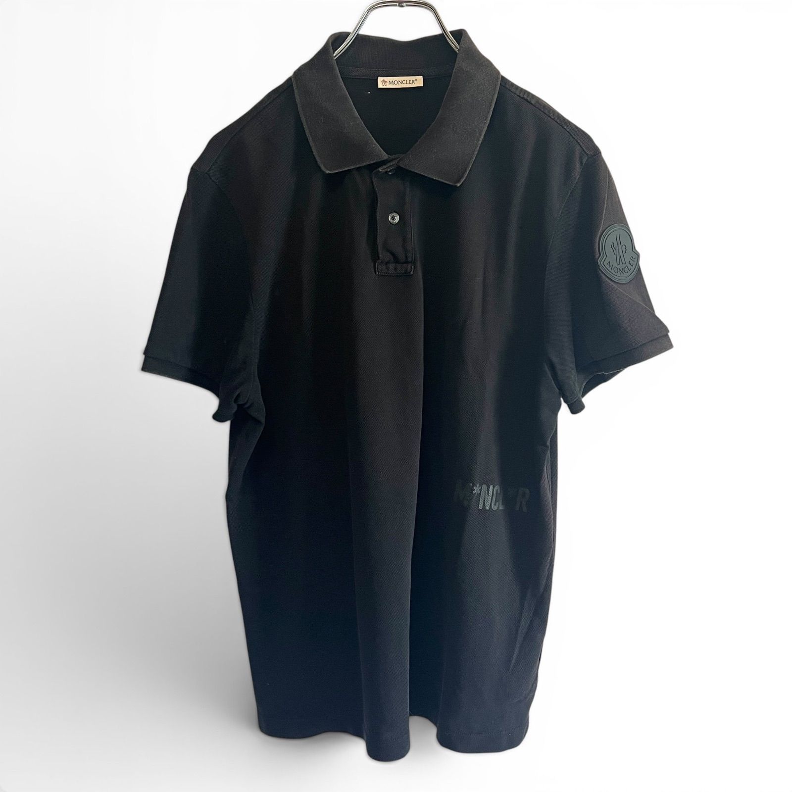 MONCLER モンクレール ポロシャツ 半袖 MAGLIA POLO ビッグロゴ 肩ロゴ