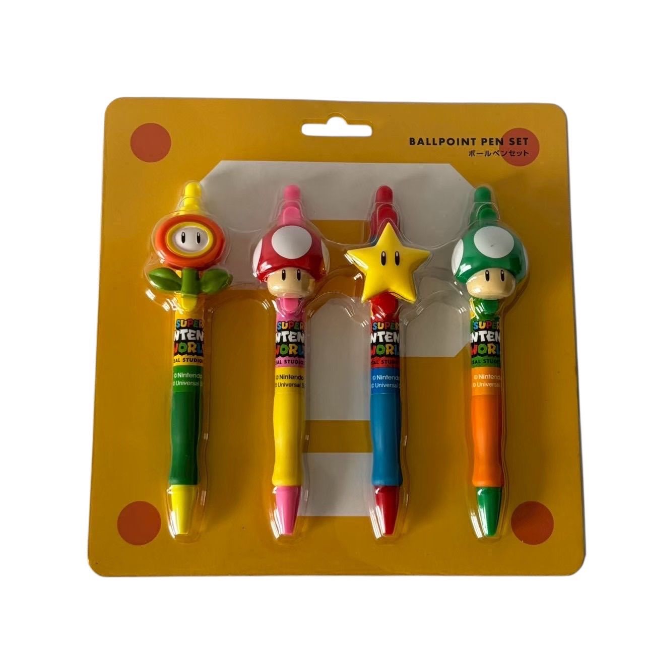 未使用 SUPER NINTENDO WORLD ボールペンセット 4本入り USJ限定