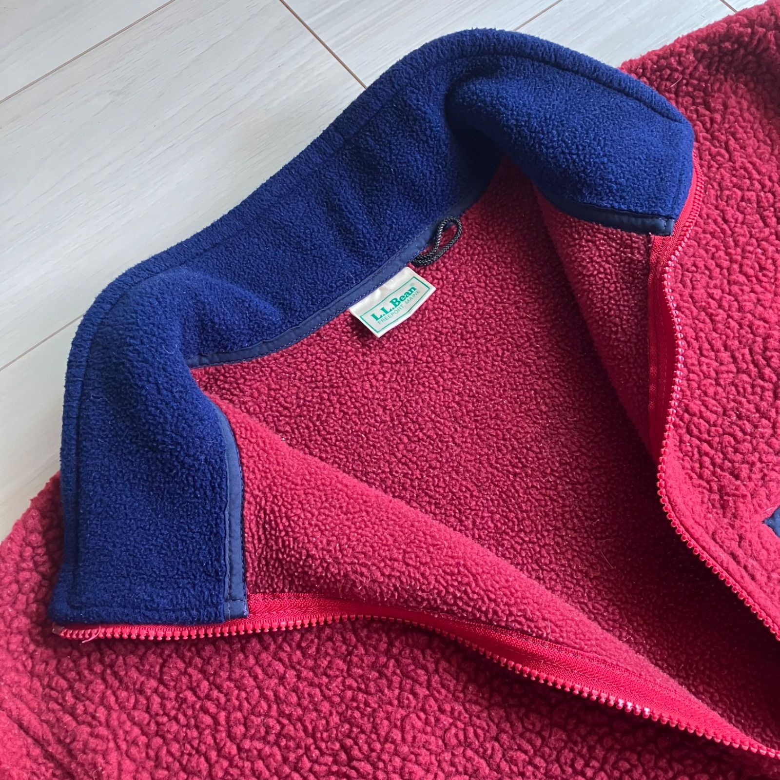 L.L.Bean ハーフジップボアフリース プルオーバー Lサイズ 杉咲花 冬の 