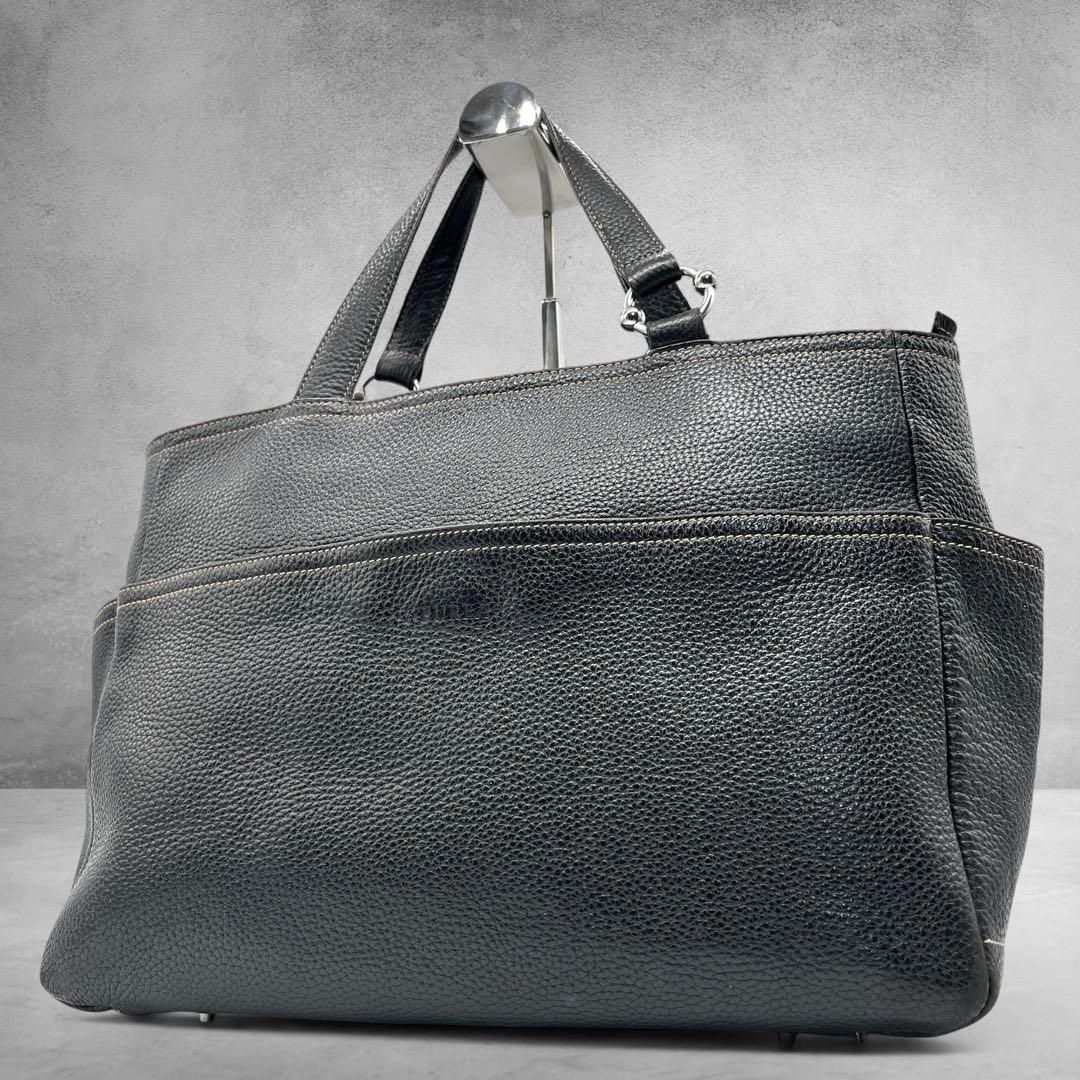 フルラ ビジネスバッグ レザー 手提げ 灰色 A4可 FURLA ビジネスバッグ レザー シボ革 A4可能 トートバッグ 黒 2699