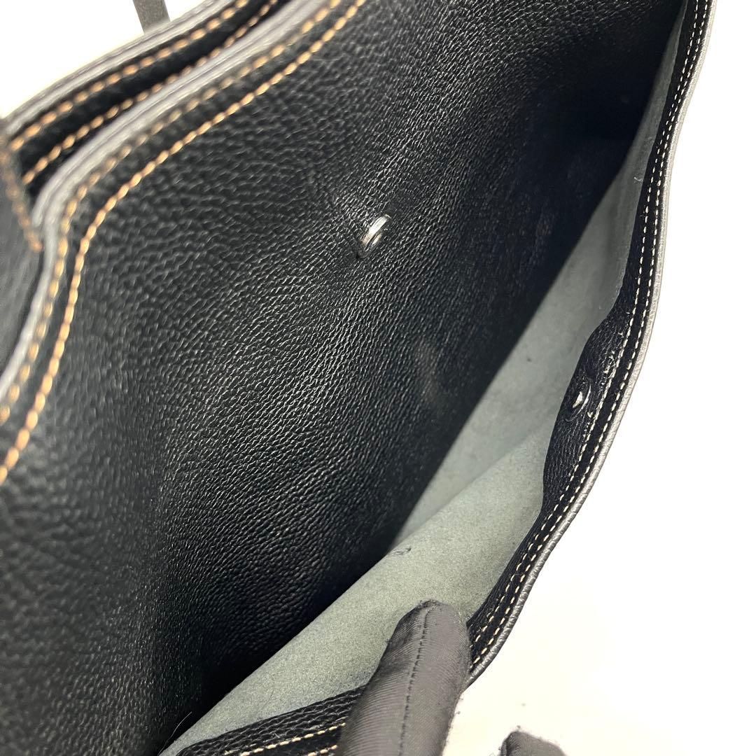 FURLA ビジネスバッグ レザー シボ革 A4可能 トートバッグ 黒 2699