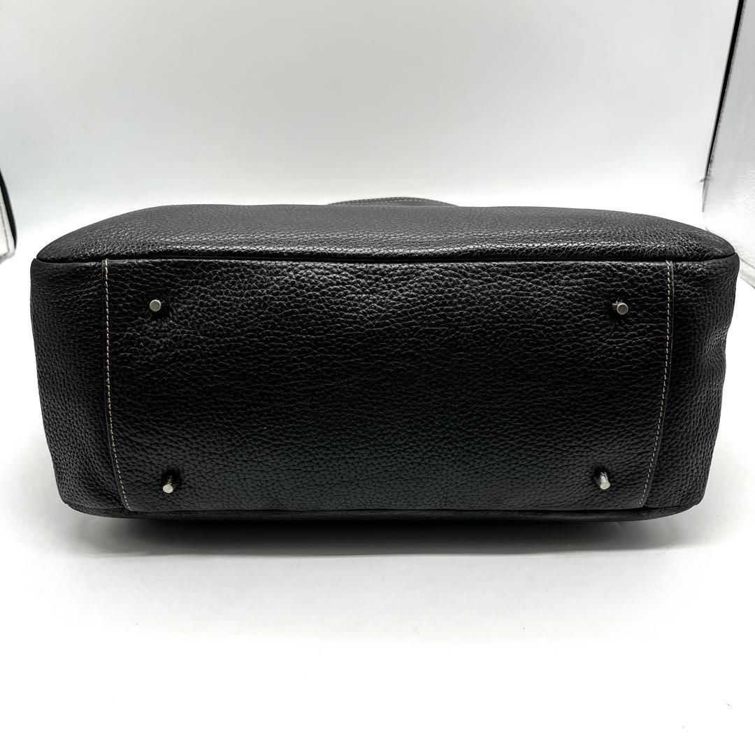 FURLA ビジネスバッグ レザー シボ革 A4可能 トートバッグ 黒 2699