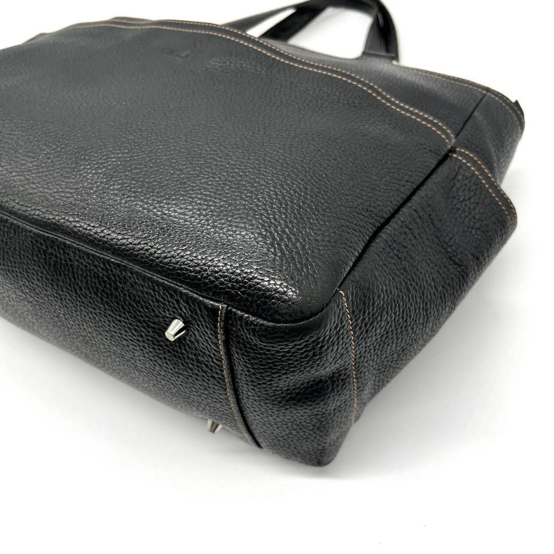 FURLA 黒 レザービジネスバッグ FURLA ビジネスバッグ レザー シボ革 A4可能 トートバッグ 黒 2699