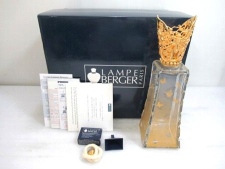 ランプベルジェ LAMPE BERGER アロマランプ バカラ Baccarat パピヨン 5725 レジス ドー 美品中古■