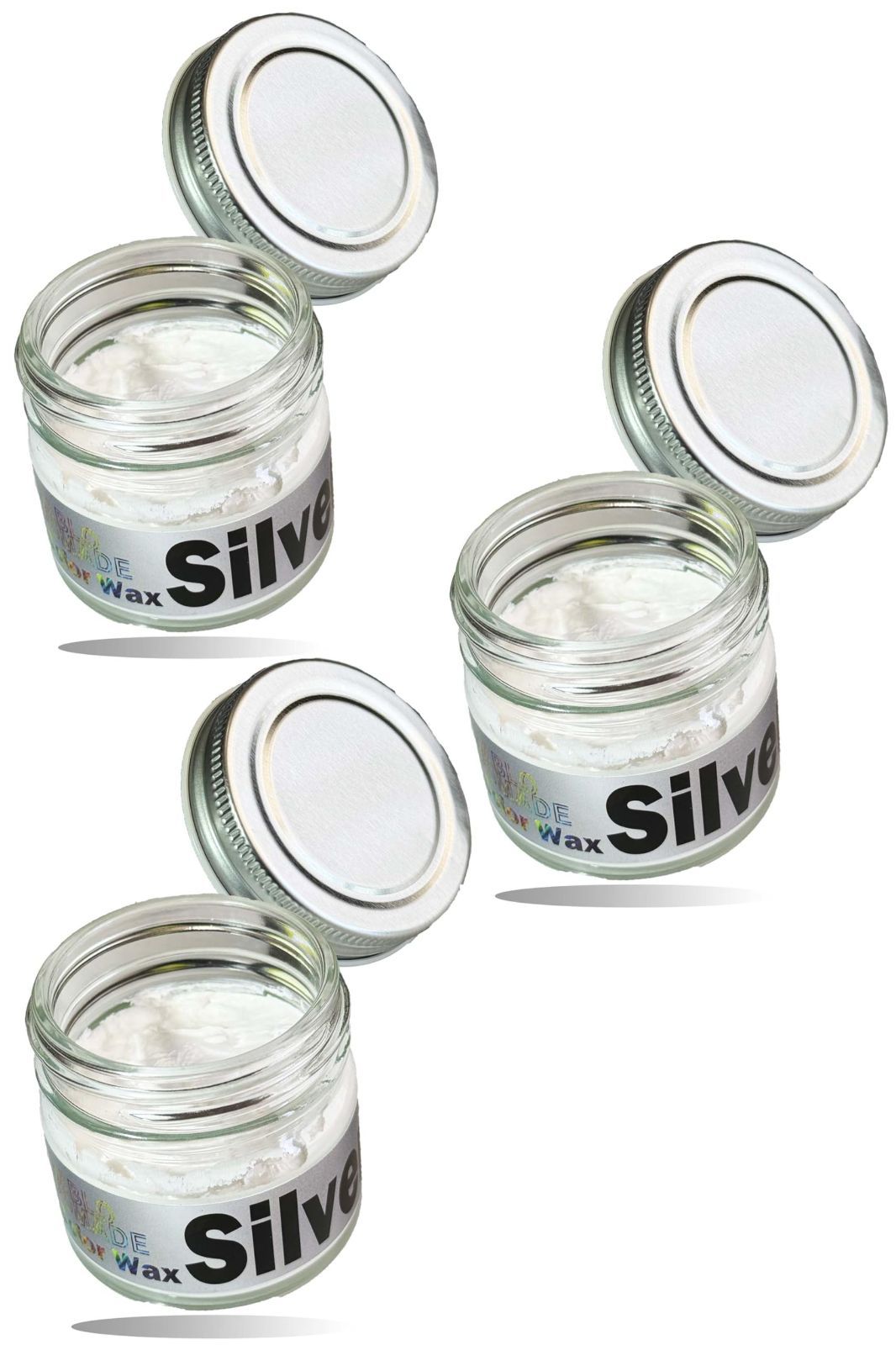 【人気商品】シルバー メンズ シルバーワックス シルバーアッシュ カラーワックス 白 POMADE 髪 BABLO 3個セット