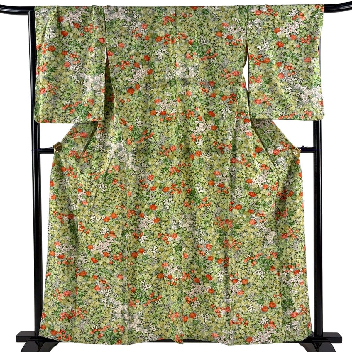 【美品】 小紋 身丈158.5cm 裄丈63.5cm 正絹 名品 【中古】 美品】 小紋 身丈158.5cm 裄丈63cm 正絹 秀品 【中古】の通販 by