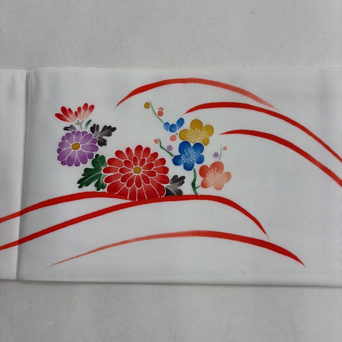 美品】 名古屋帯 優品 梅 菊 白 正絹 【中古】 - メルカリ