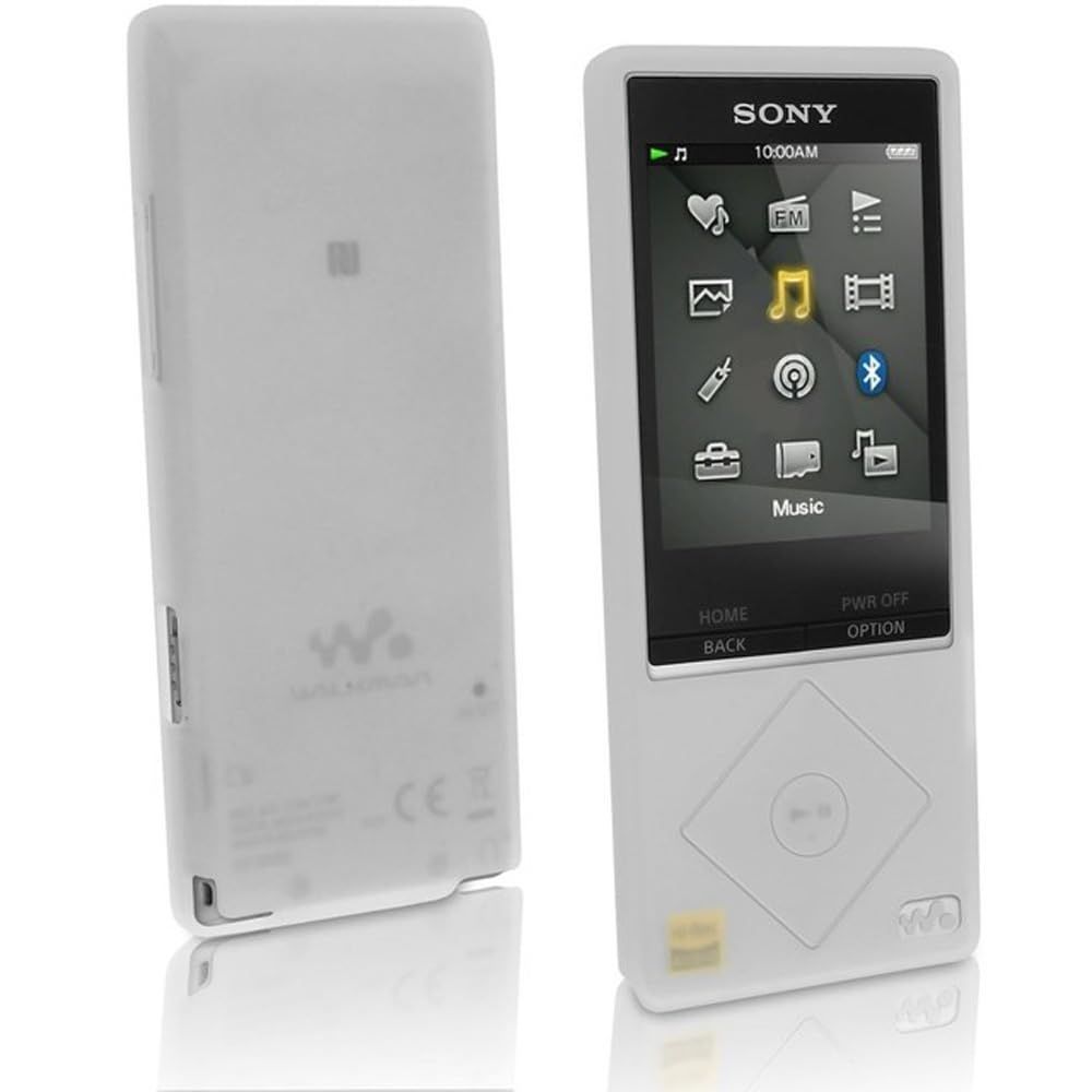 [Limited Quantity] Fits A25 A17 A27HN MP3 Music Player A16 Sony Walkman NW-A15 Soft Silicone Shockproof Protective Shell Case Cover (Clear White)