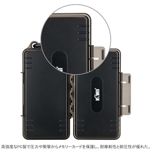 KIWIFOTOS 大容量 45枚 メモリーカードケース SD SDHC SDXC/NS/PSV