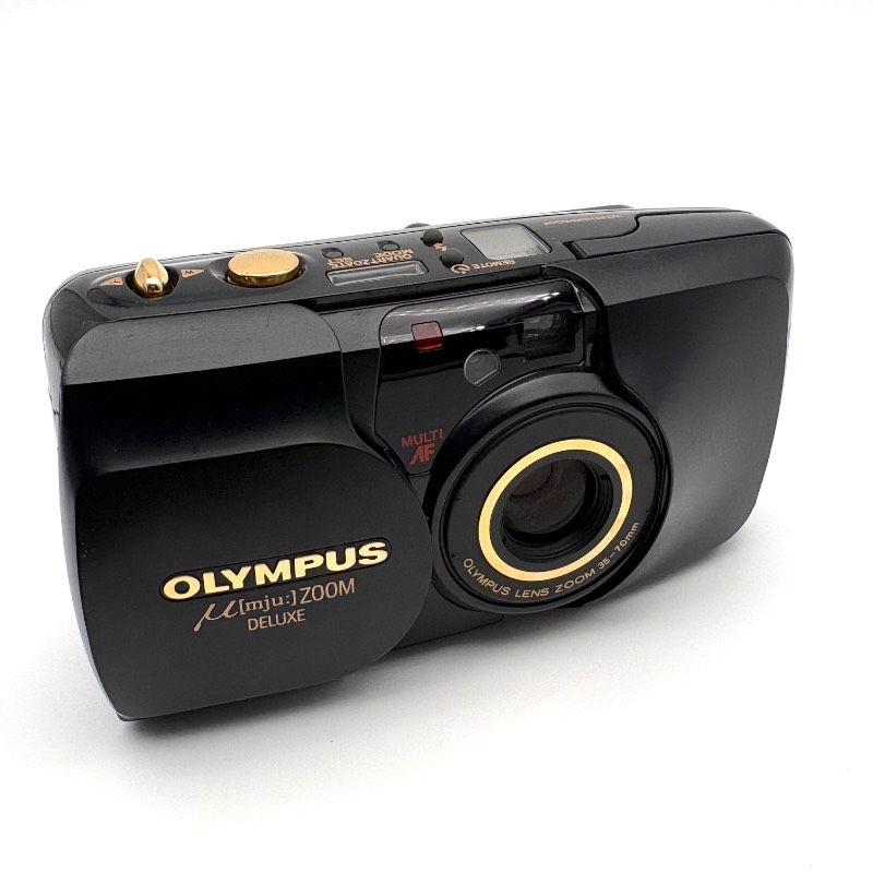 ジャンク】OLYMPUS オリンパス μ ZOOM DELUXE フィルムカメラ ブラック