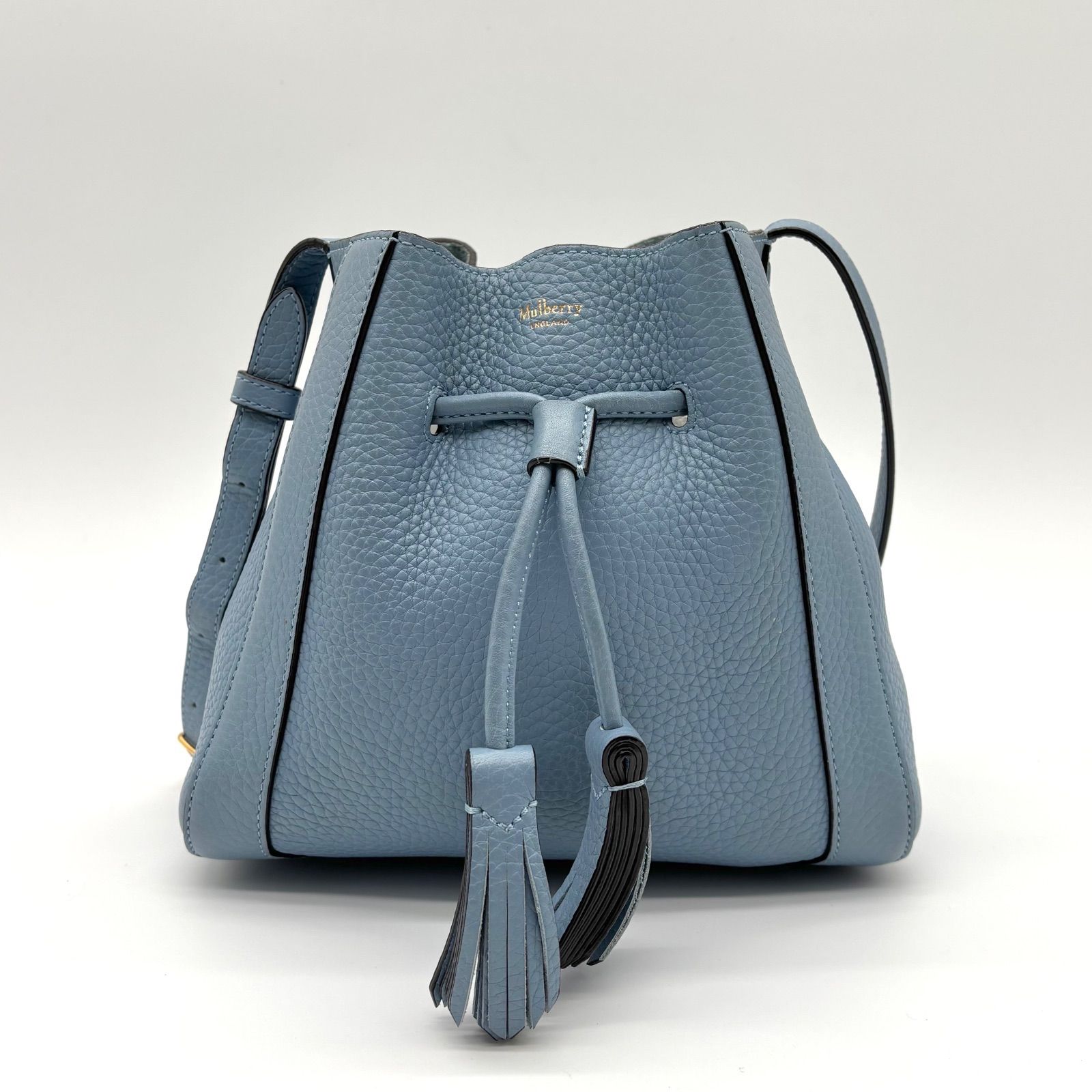 極美品 未使用級◎MULBERRY マルベリー ミニミリー タッセル 巾着 